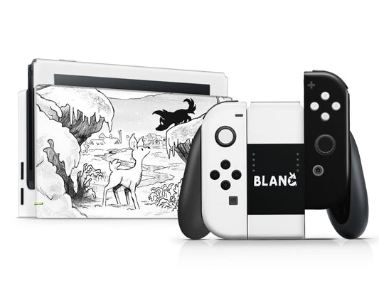 Lux Skins Nintendo Switch Blanc Snowstorm Full Set Skins - Pop culture  Skin