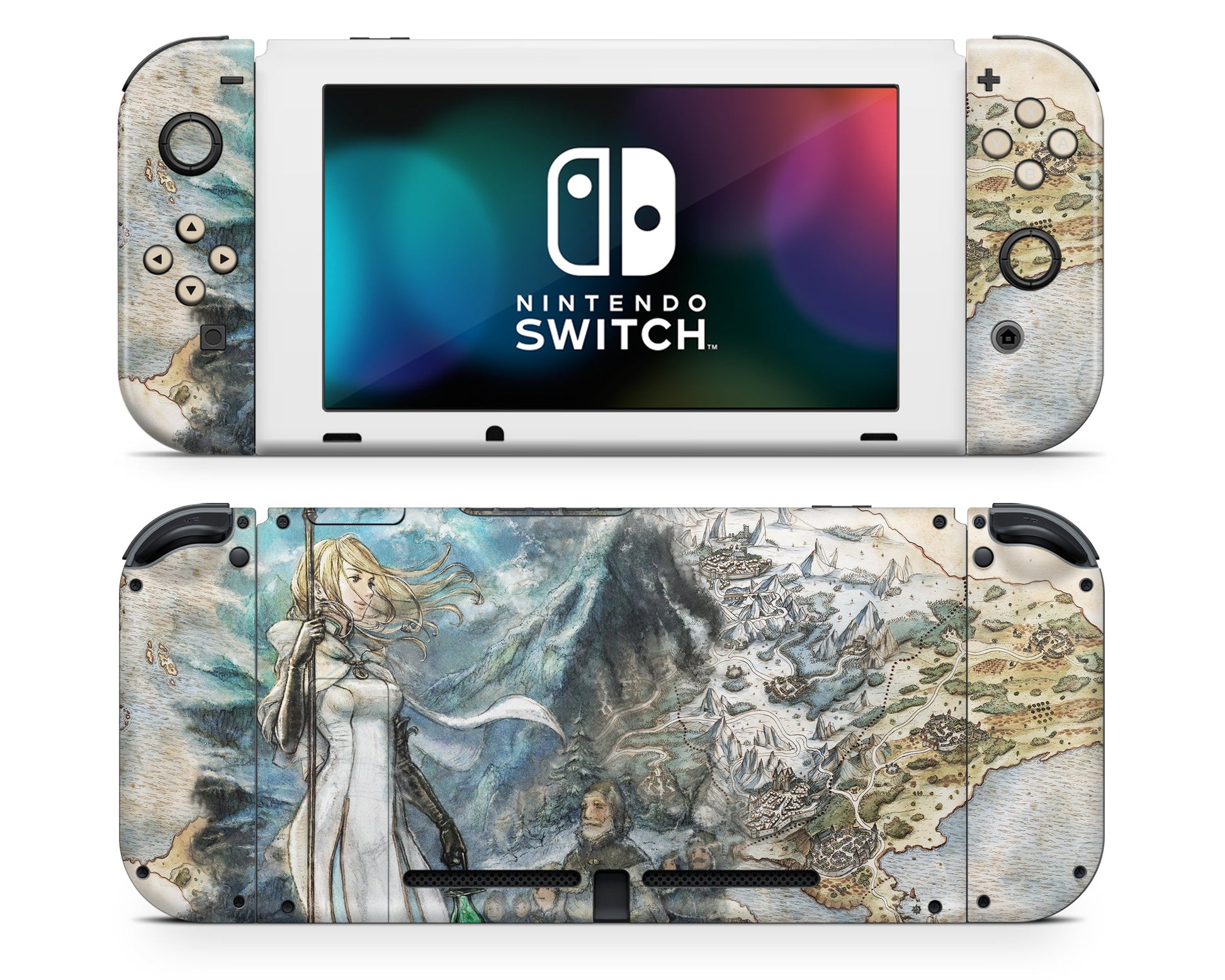 Lux Skins Nintendo Switch Octopath Traveller Full Set +Tempered Glass Skins - Pop culture  Skin