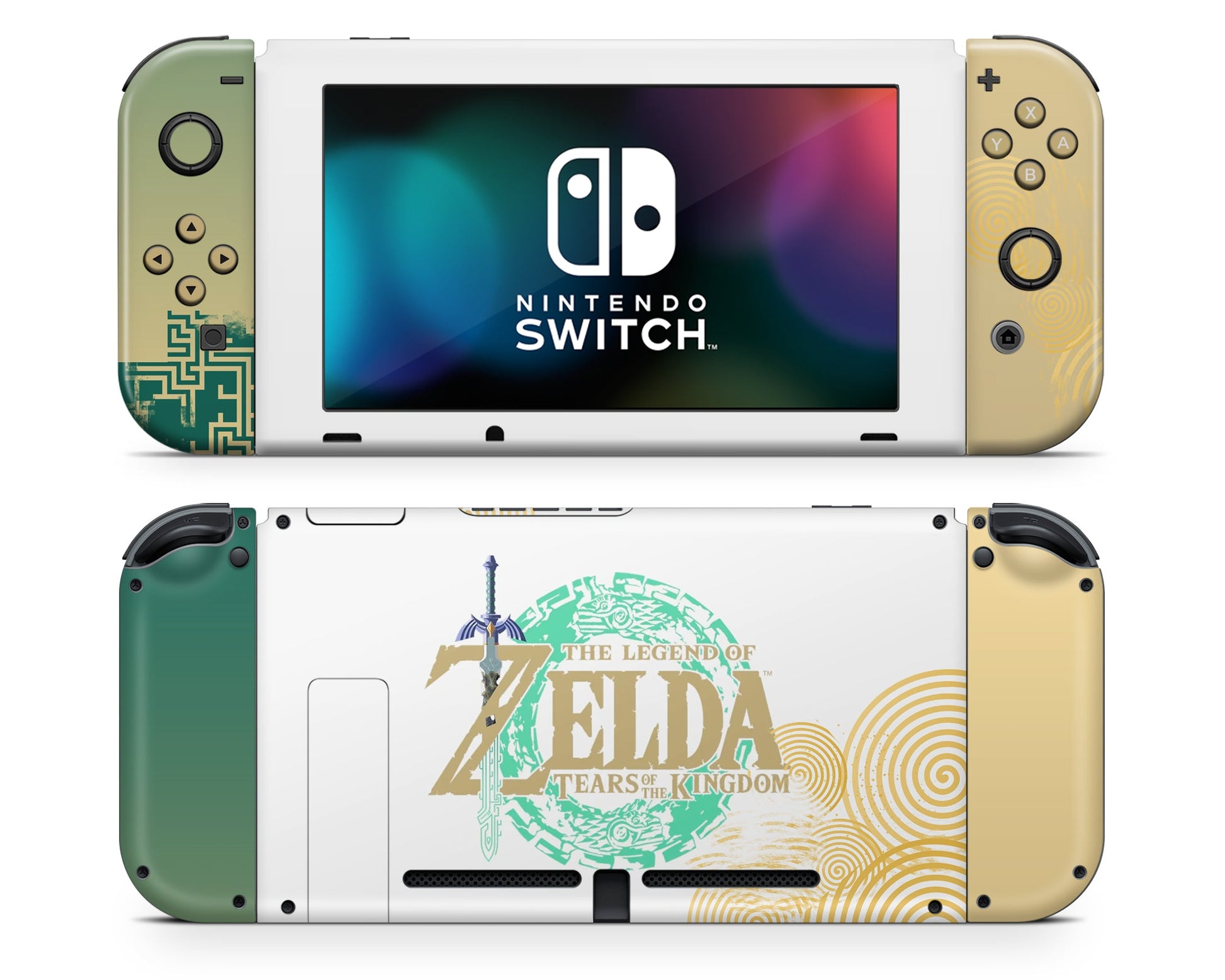 Lux Skins Nintendo Switch Legend of Zelda Tears of the Kindgom Full Set +Tempered Glass Skins - Pop culture Zelda Skin