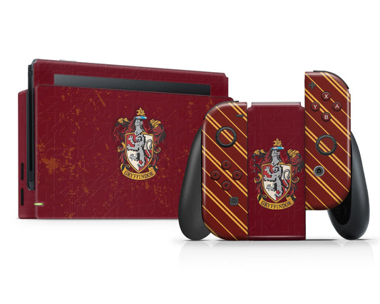 Lux Skins Nintendo Switch Harry Potter Gryffindor Full Set Skins - Pop culture Harry Potter Skin