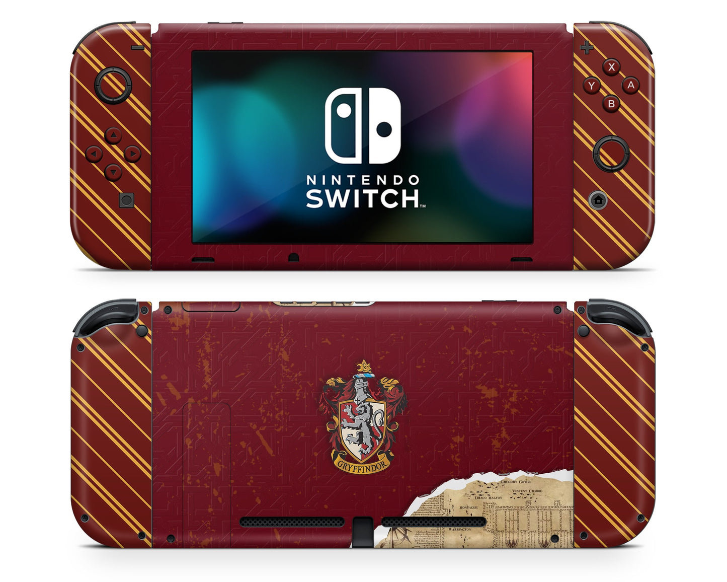 Lux Skins Nintendo Switch Harry Potter Gryffindor Full Set +Tempered Glass Skins - Pop culture Harry Potter Skin