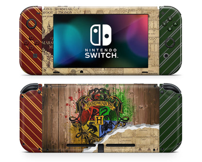 Lux Skins Nintendo Switch Harry Potter Marauders Map Full Set +Tempered Glass Skins - Pop culture Harry Potter Skin