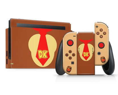 Lux Skins Nintendo Switch Donkey Kong Minimalist Full Set Skins - Pop Culture Mario Skin