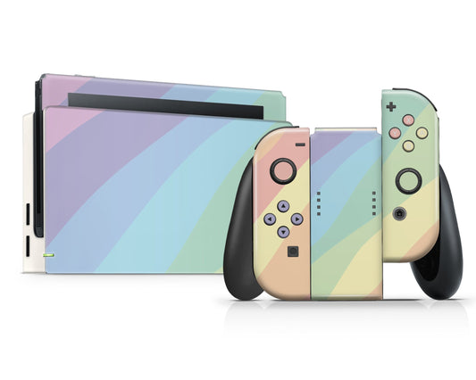 Lux Skins Nintendo Switch LGBT Rainbow Full Set Skins - Art Pride Series Skin