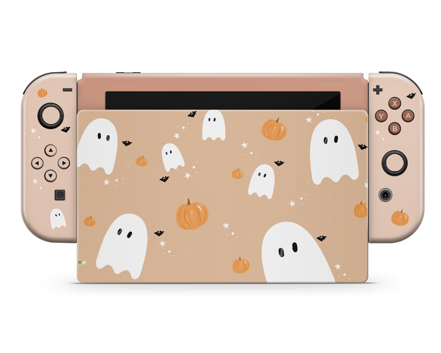 Lux Skins Nintendo Switch Halloween Ghost Pattern Full Set Skins - Art Animals Skin