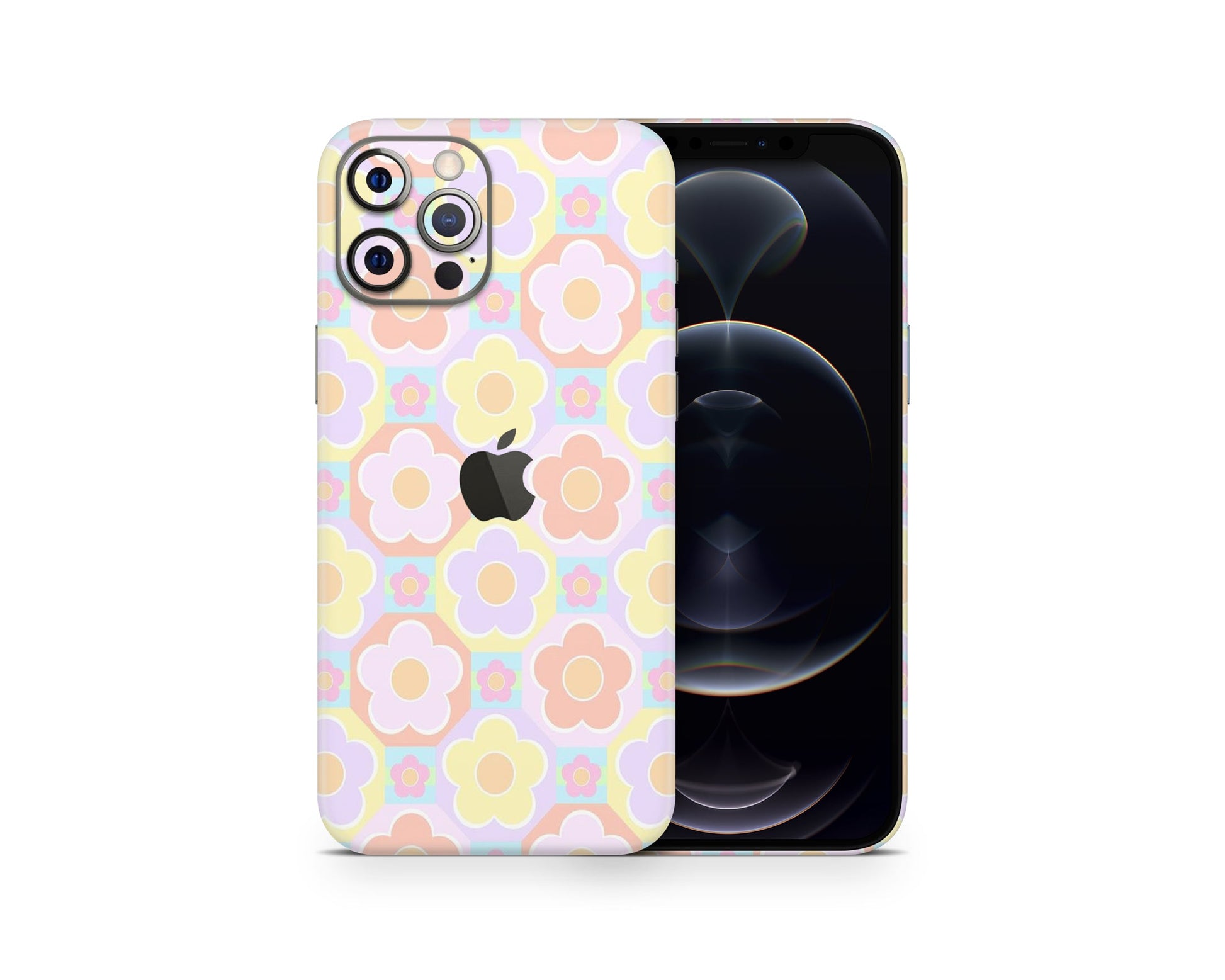 Lux Skins iPhone Danish Pastel Soft Girl Pastel Pink iPhone 13 Pro Max Skins - Art Floral Skin