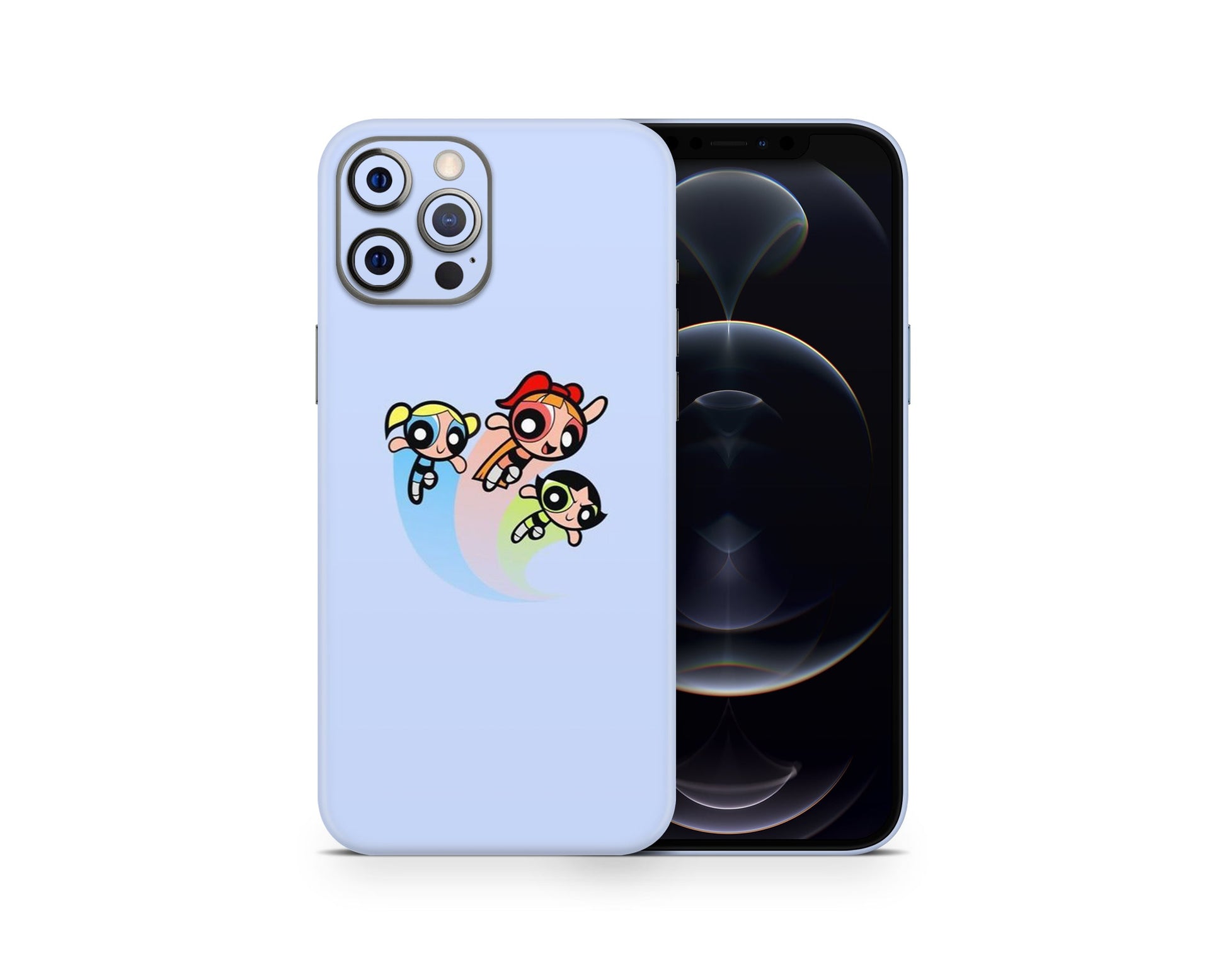 Lux Skins iPhone Powerpuff Girls Pastel Blue iPhone 13 Pro Max Skins - Pop culture Powerpuff Girls Skin