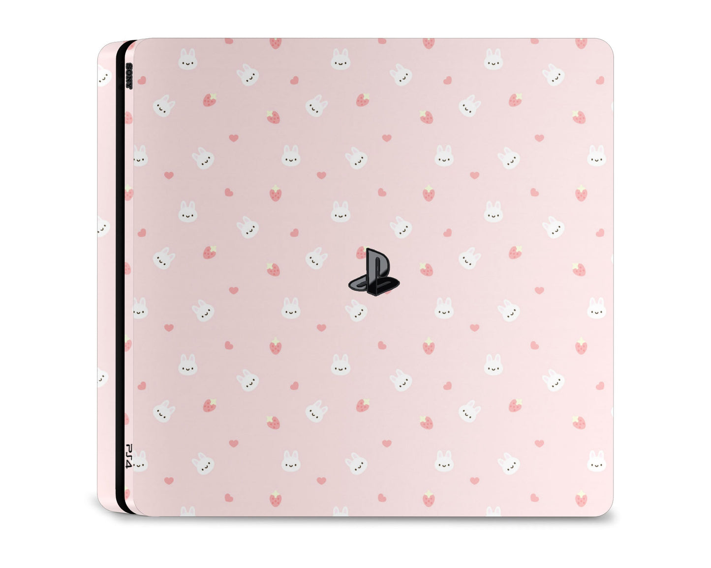 Lux Skins PS4 Cute Bunny Rabbit Strawberry PS4 Skins - Art Animals Skin