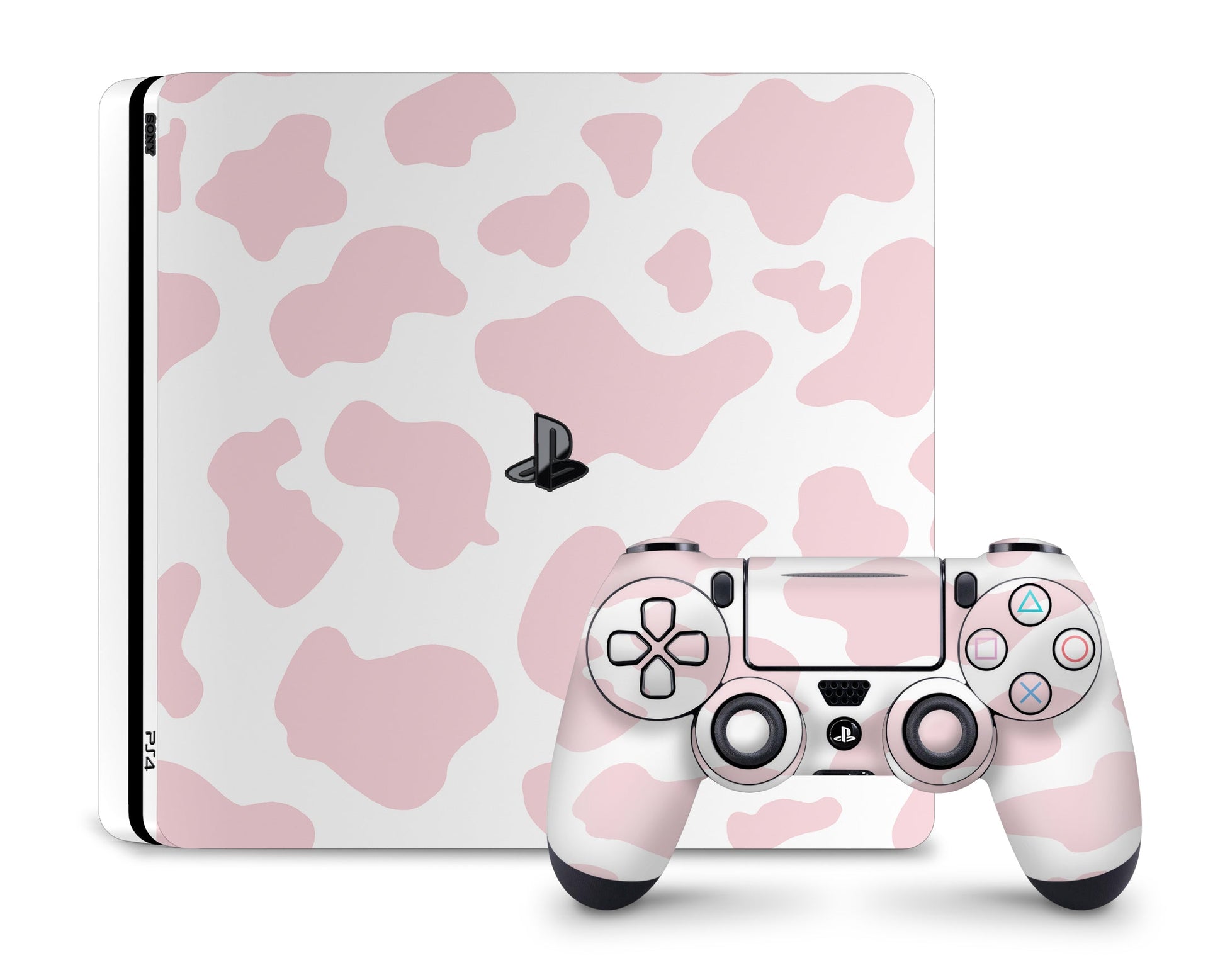 Lux Skins PS4 Strawberry Milk Cow Print PS4 Skins - Art Animals Skin