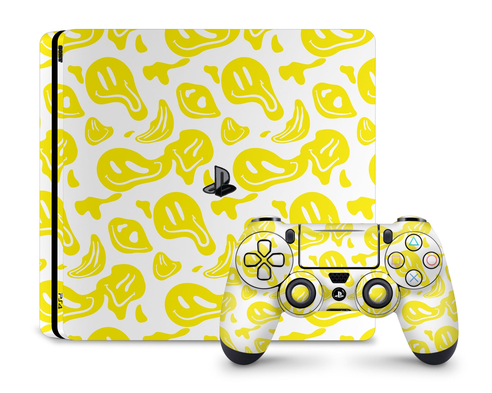 Lux Skins PS4 Acid Drip Smiley Face PS4 Skins - Art Artwork Skin