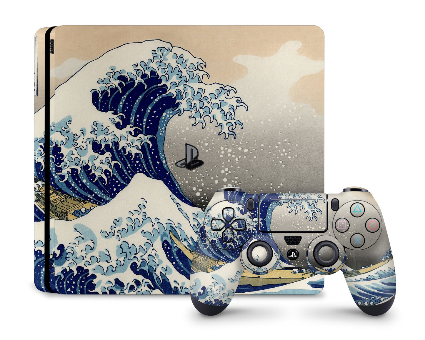 Lux Skins PS4 Great Wave Off Kanagawa PS4 Skins - Art Artwork Skin