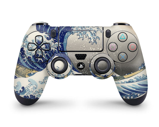 Lux Skins PS4 Controller Great Wave Off KanagawaSkins - Art Artwork Skin