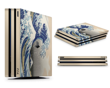 Lux Skins PS4 Great Wave Off Kanagawa PS4 Skins - Art Artwork Skin