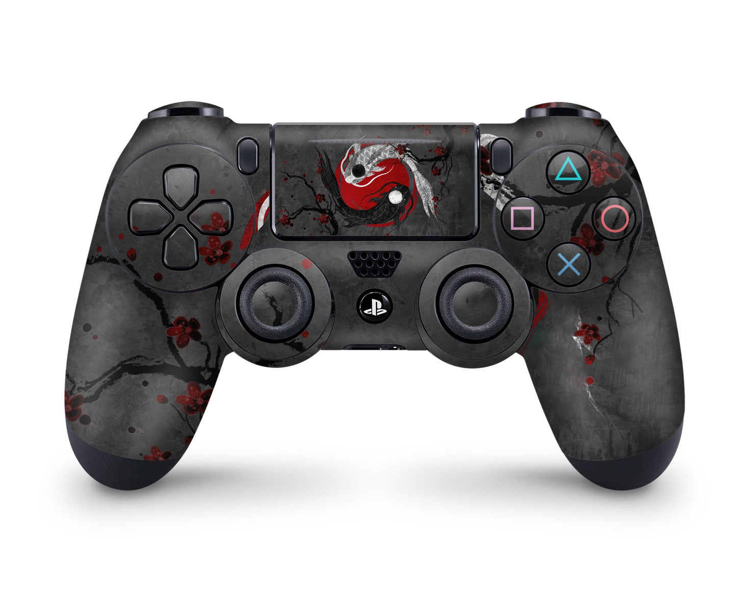 Yin Yang Rose Koi PS4 Controller Skin