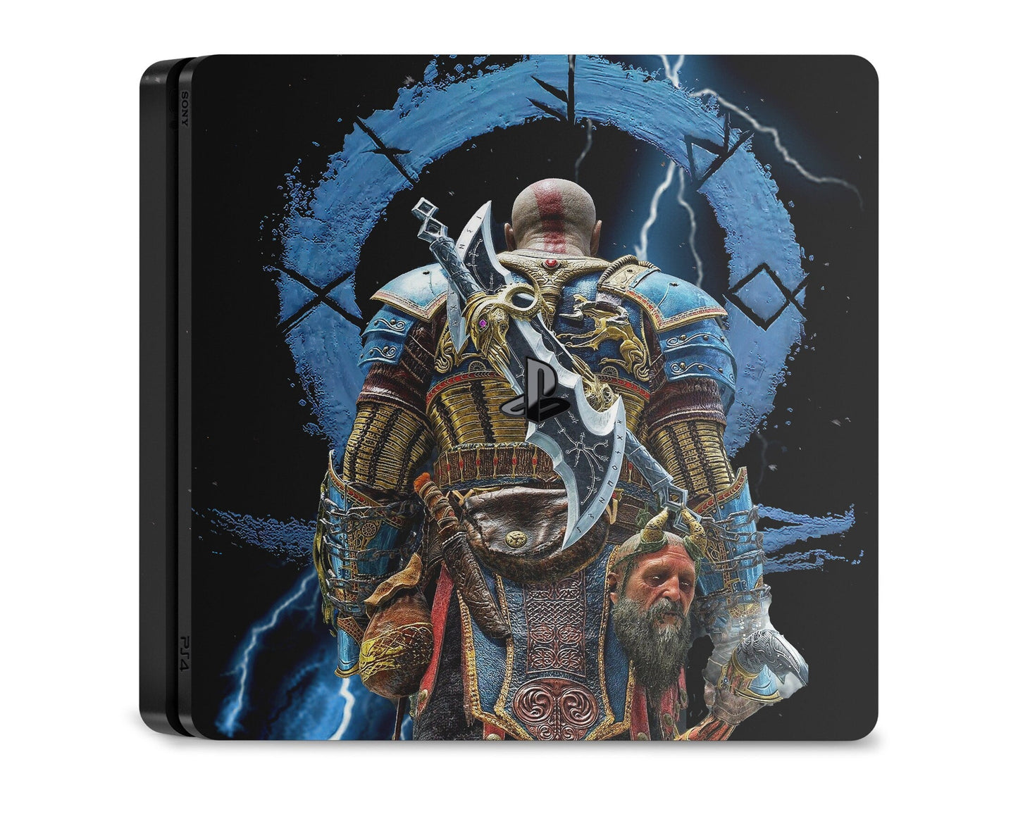 Lux Skins PS4 God of War Ragnarok Electric Black PS4 Skins - Pop culture God of War Skin