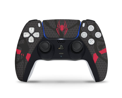 Lux Skins PS5 Black Spiderman Miles Morales PS5 Skins - Pop culture Spiderman Skin