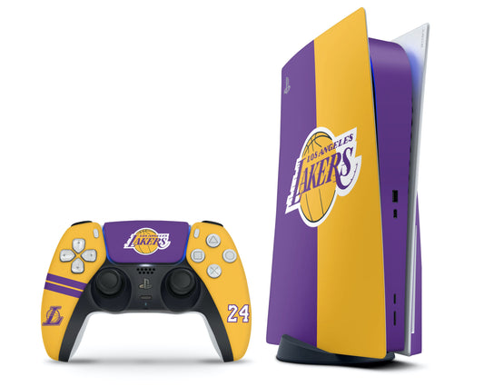 Lux Skins PS5 LA Lakers Kobe 24 PS5 Skins - Sports Basketball Skin