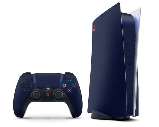 Lux Skins PS5 Classic Navy Retro PS5 Skins - Solid Colours Retro Skin