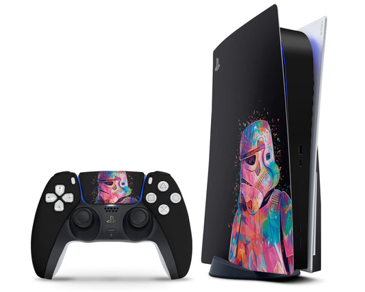 Lux Skins PS5 Star Wars Stormtrooper Confetti PS5 Skins - Pop culture Star Wars Skin