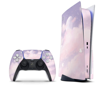 Lux Skins PS5 Purple Clouds PS5 Skins - Art Clouds Skin