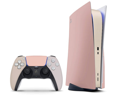 Lux Skins PS5 Ceramic Rose Pastels PS5 Skins - Solid Colours Colour Blocking Skin