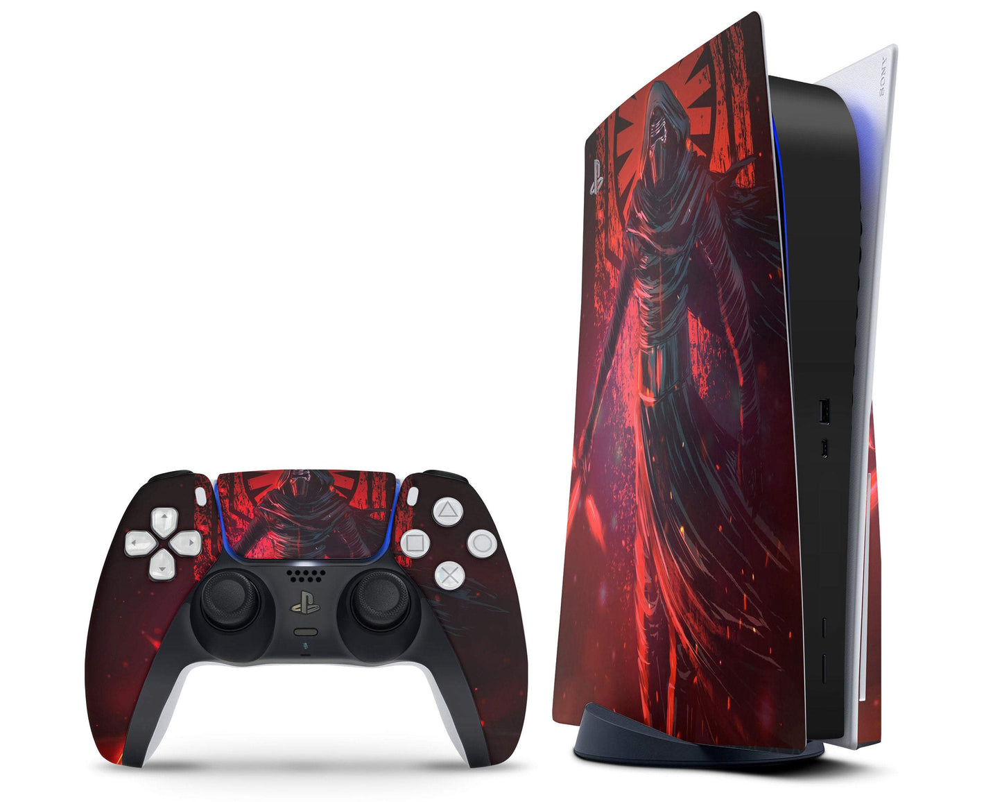 Lux Skins PS5 Star Wars Kylo Ren Red PS5 Skins - Pop culture Star Wars Skin