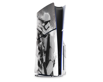 Lux Skins PS5 Slim Star Wars Stormtrooper White PS5 Slim Skins - Pop culture Star Wars Skin