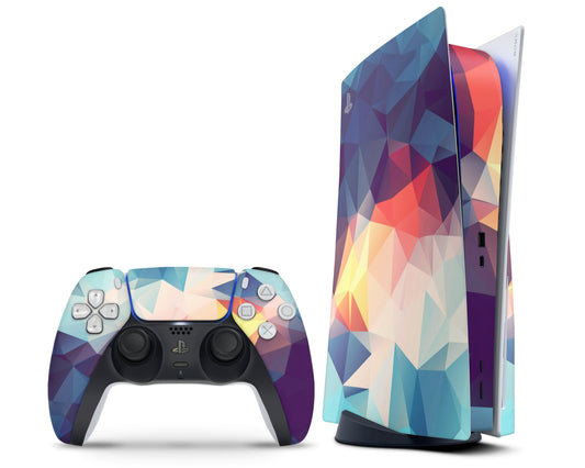 Lux Skins PS5 Retro Geometric PS5 Skins - Pattern Texture Skin