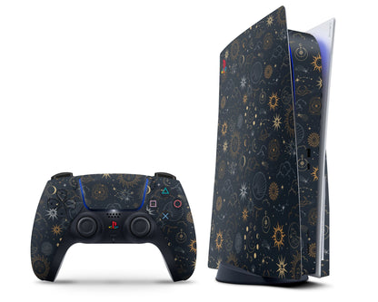 Lux Skins PS5 Constellation Stargazing Night PS5 Skins - Pattern Galaxy Skin