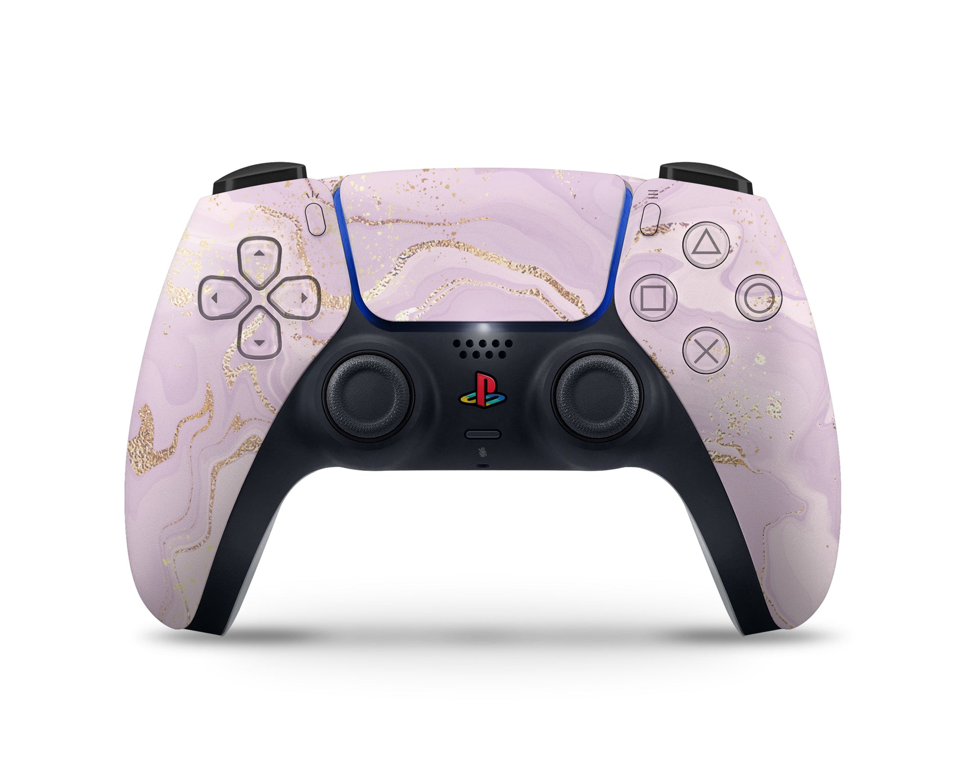 Lux Skins PS5 Slim Ethereal Lavender Gold Marble PS5 Slim Skins - Pattern Marble Skin