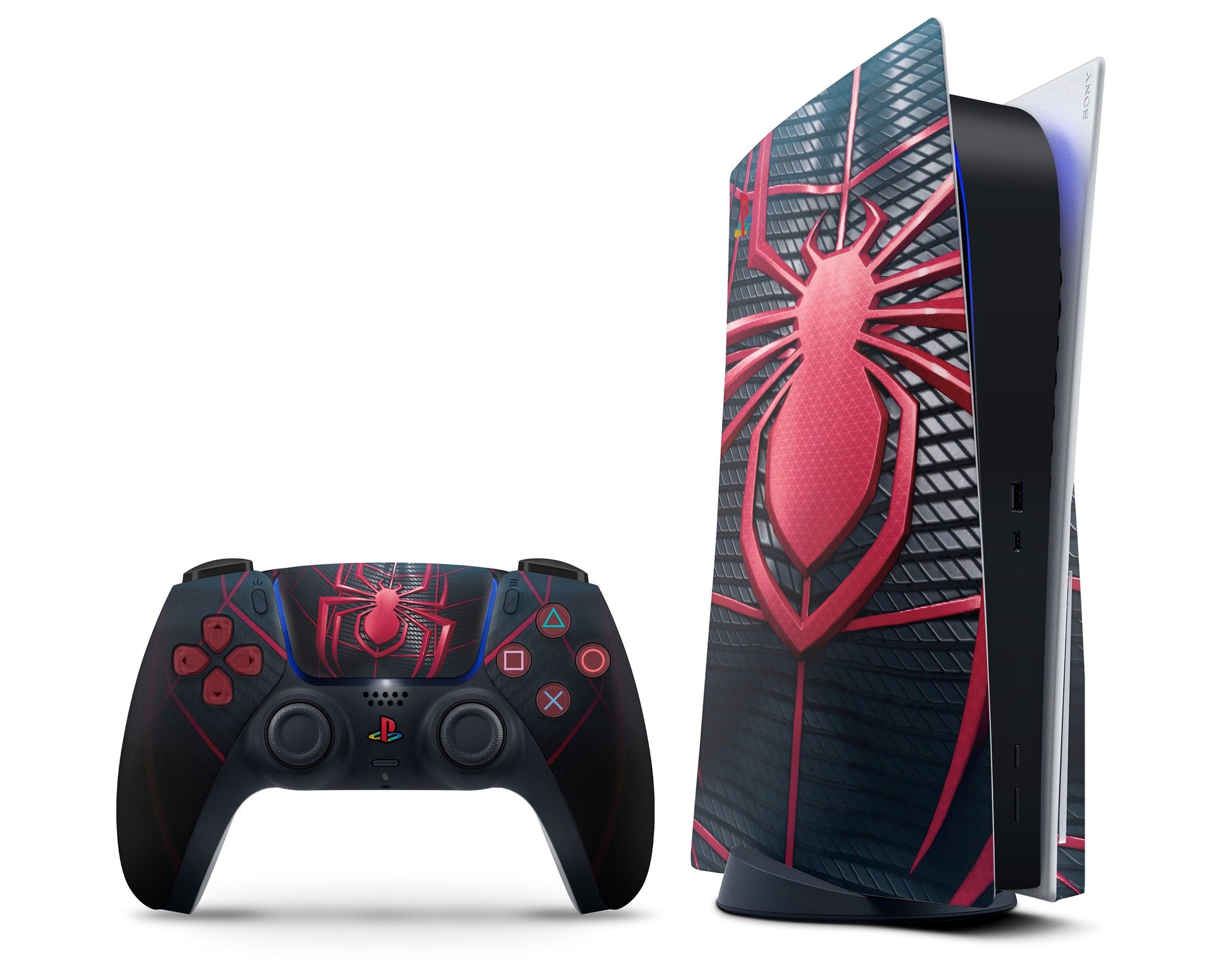 Lux Skins PS5 Marvel SpiderMan 2 PS5 Skins - Pop culture Spiderman Skin