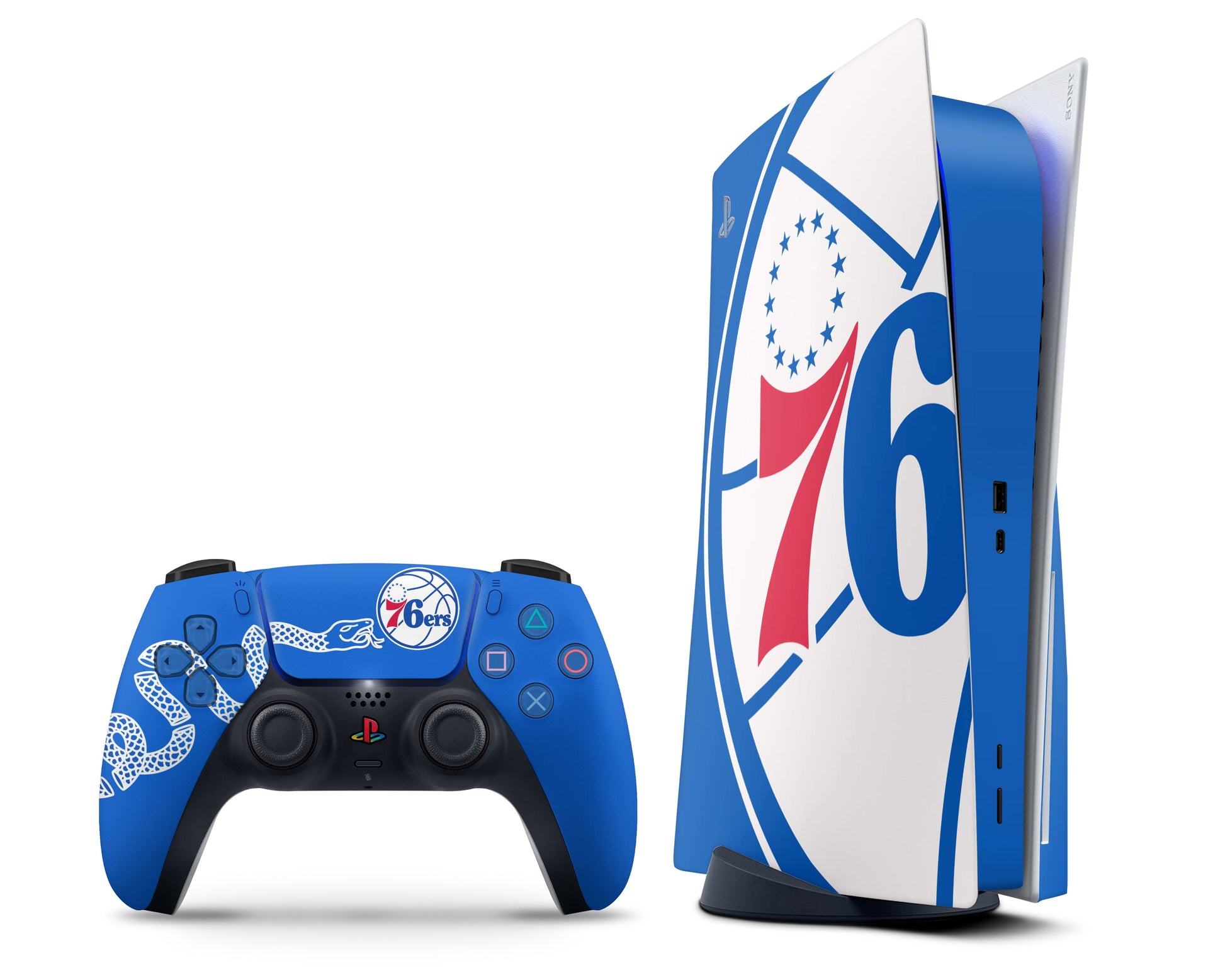 Lux Skins PS5 Philadelphia 76ers PS5 Skins - Sports Basketball Skin