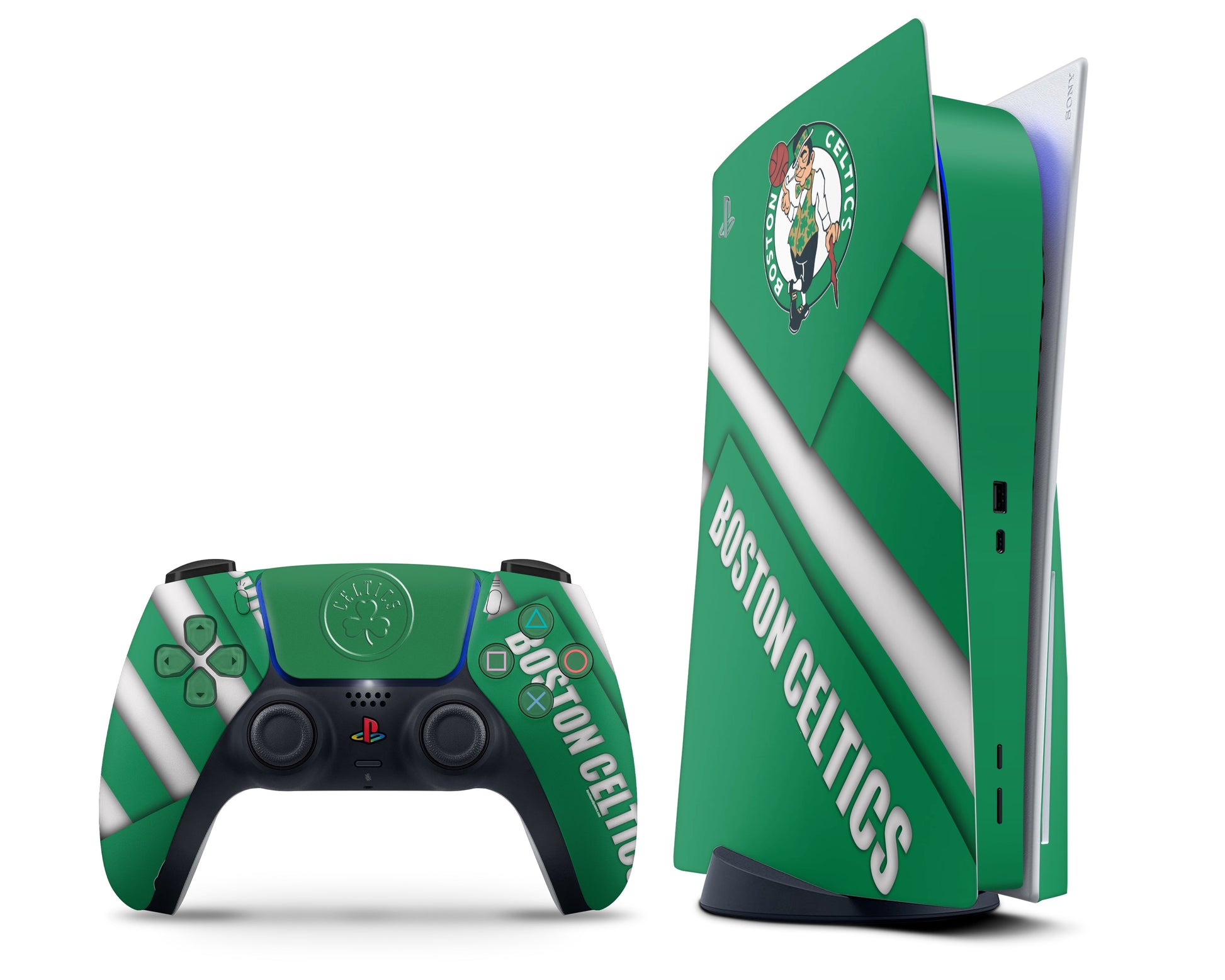 Lux Skins PS5 Boston Celtics PS5 Skins - Sports Basketball Skin