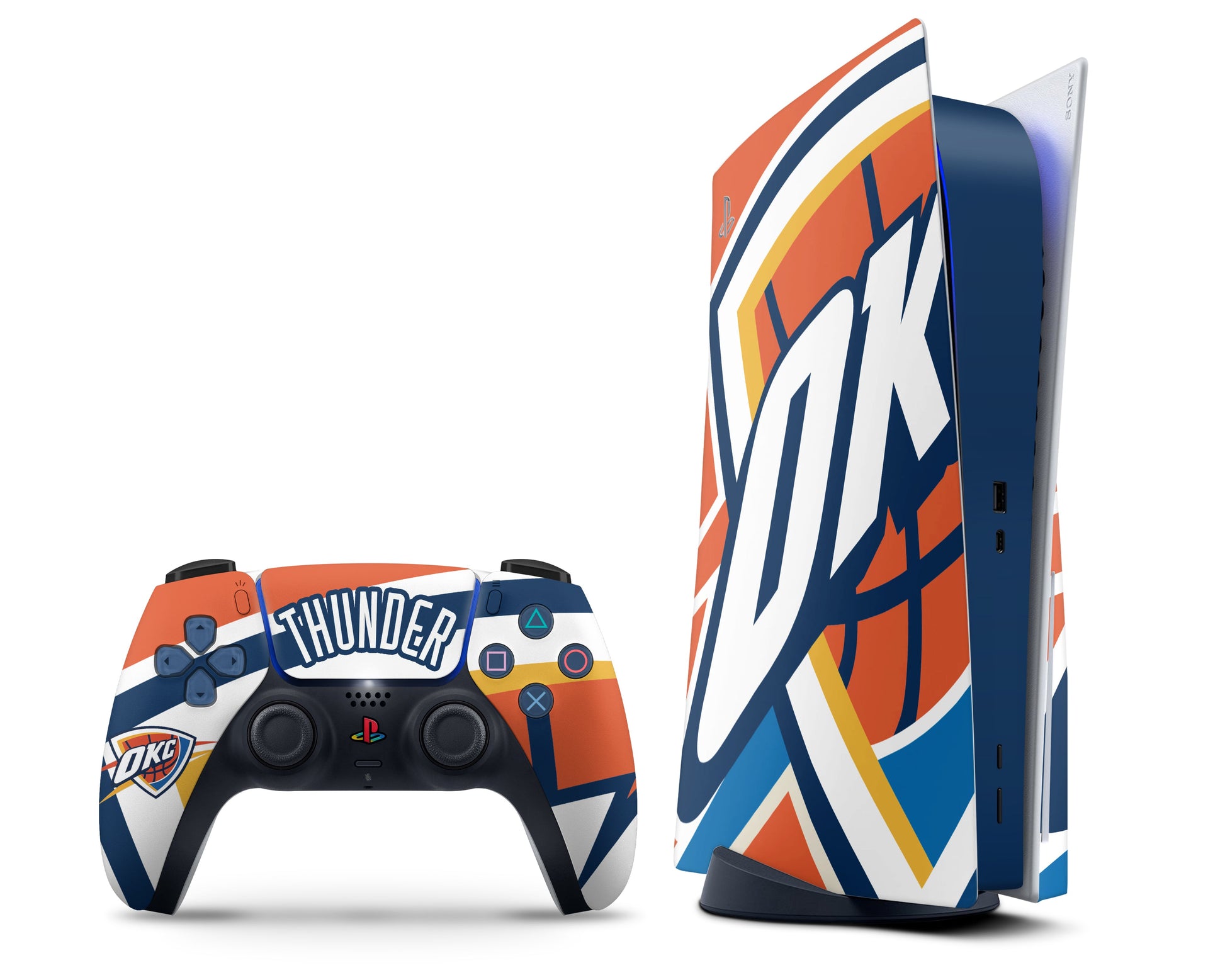 Lux Skins PS5 Oklahoma City Thunder PS5 Skins - Sports Basketball Skin