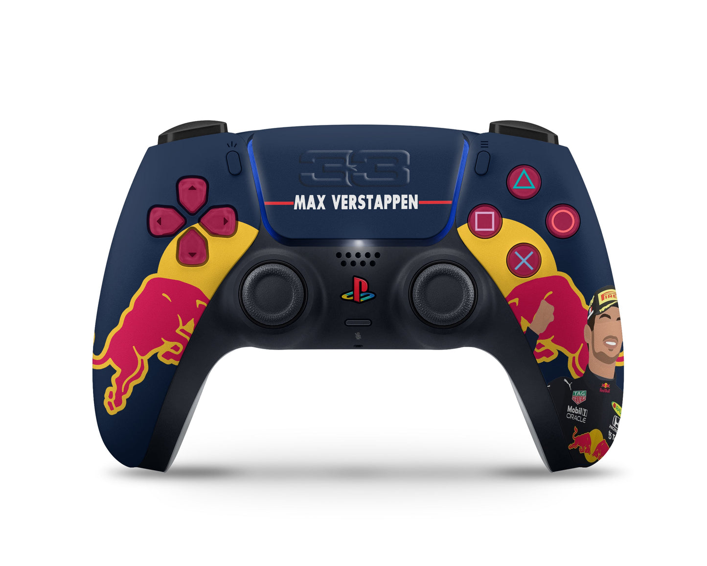 Lux Skins PS5 Slim Max Verstappen F1 Red Bull PS5 Slim Skins - Sports Formula 1 Skin