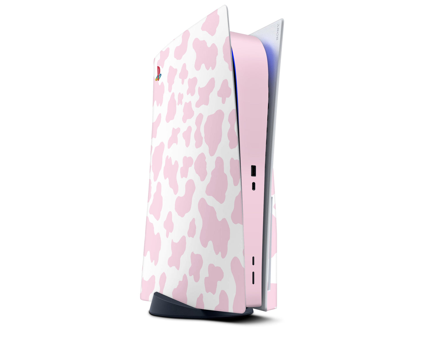 Lux Skins PS5 Strawberry Milk Cow Print PS5 Skins - Art Animals Skin