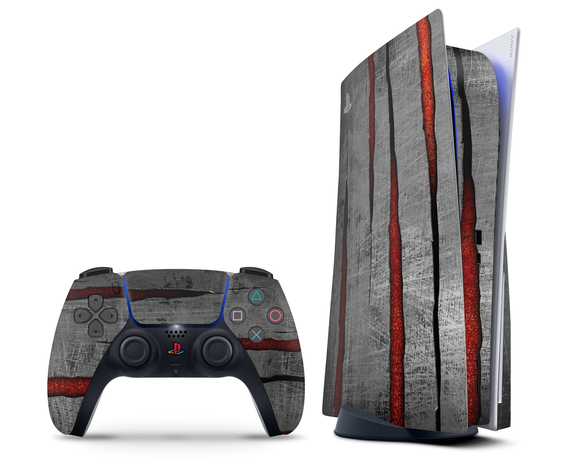 Lux Skins PS5 Cracked Lava PS5 Skins - Pattern Art Skin