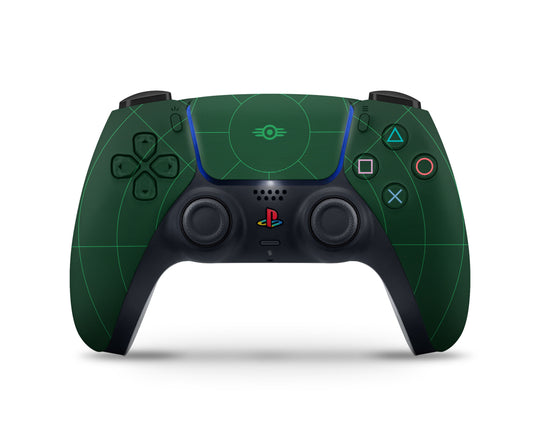 Lux Skins PS5 Controller Fallout Minimalistic GreenSkins - Pop culture Fallout Skin