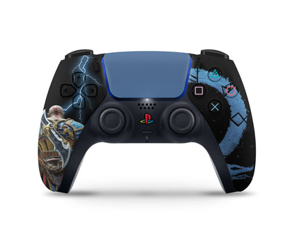 Lux Skins PS5 God of War Ragnarok Electric Black PS5 Skins - Pop culture God of War Skin