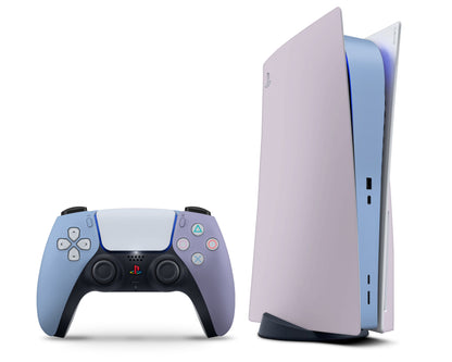 Lux Skins PS5 Purple Haze Retro Color Blocking PS5 Skins - Solid Colours Colour Blocking Skin