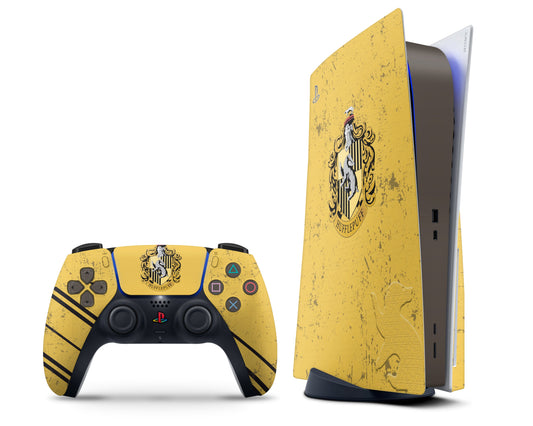 Lux Skins PS5 Harry Potter Hufflepuff PS5 Skins - Pop culture Harry Potter Skin