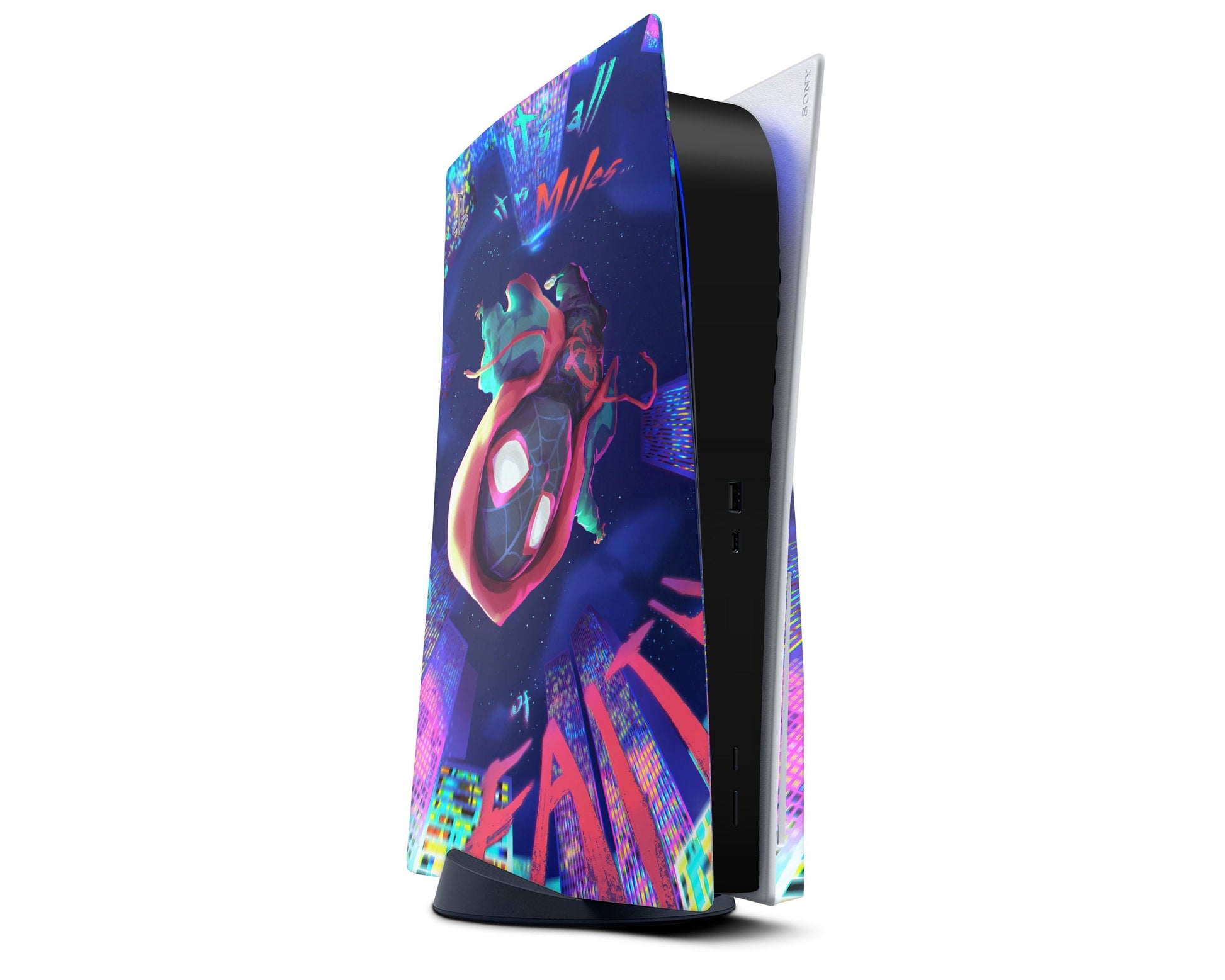 Lux Skins PS5 Spiderman Spiderverse Miles Morales PS5 Skins - Pop culture Spiderman Skin