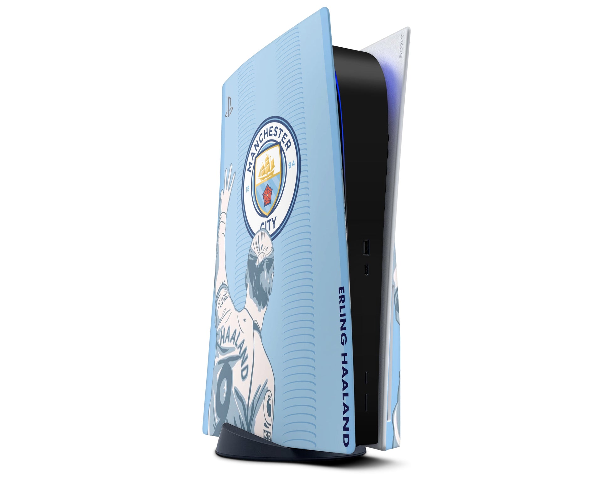 Lux Skins PS5 Manchester City Haaland PS5 Skins - Sports Soccer Skin