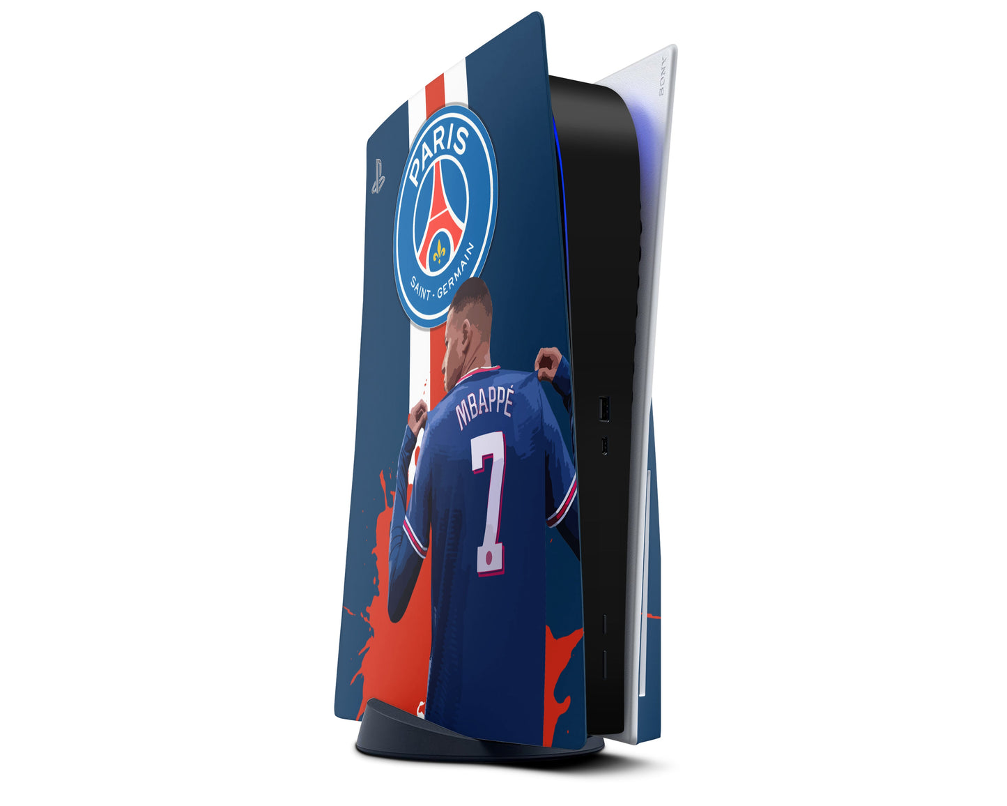 Lux Skins PS5 Paris Saint-Germain Kylian MbappÃ†â€™Ã‚Â© PS5 Skins - Sports Soccer Skin