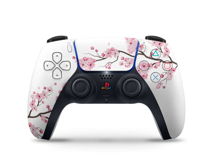 Lux Skins PS5 Slim White Cherry Blossom PS5 Slim Skins - Art Floral Skin