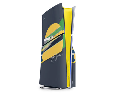 Lux Skins PS5 Slim Ayrton Senna F1 PS5 Slim Skins - Sports Formula 1 Skin