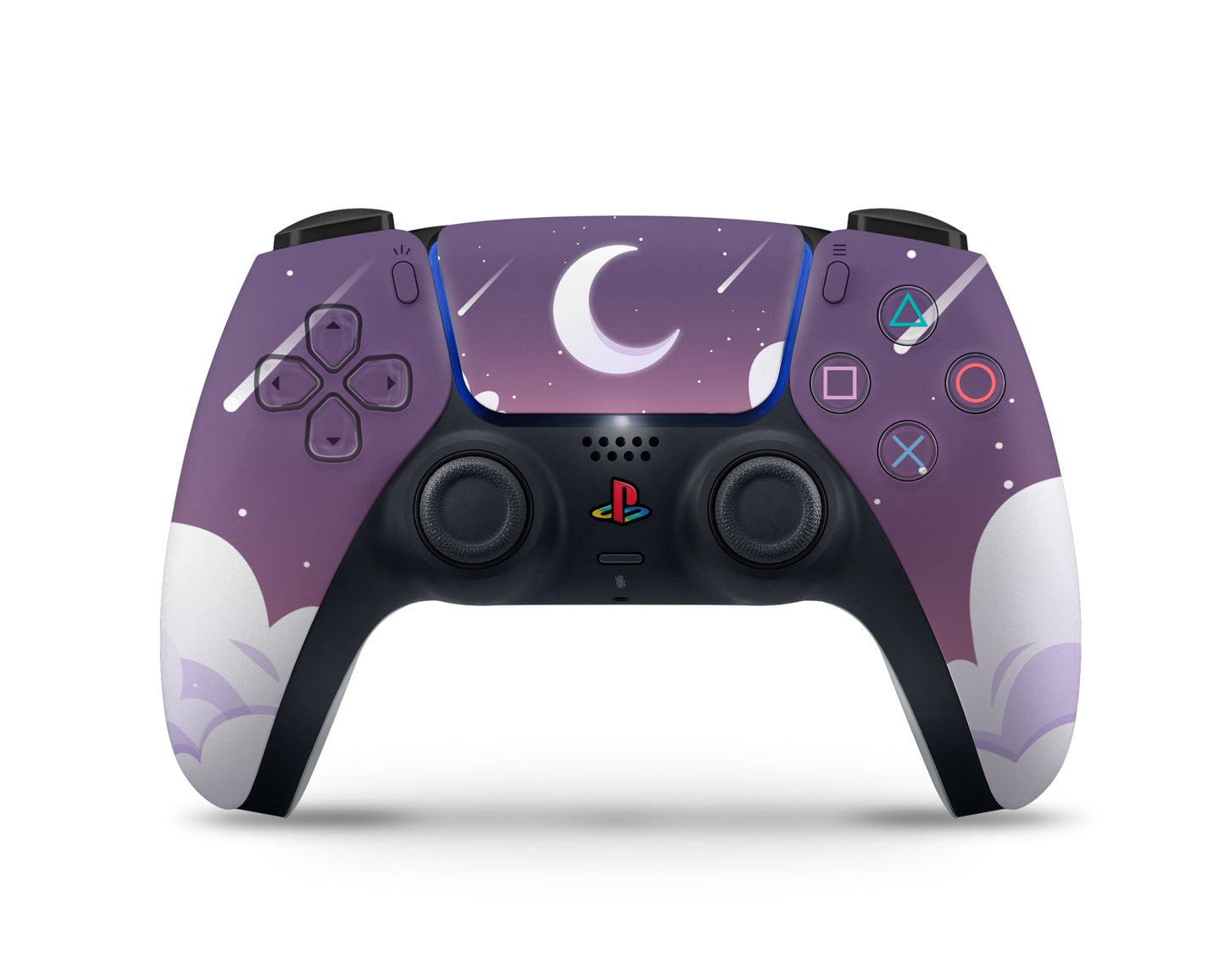 Lux Skins PS5 Purple Dreamy Night Clouds PS5 Skins - Art Clouds Skin