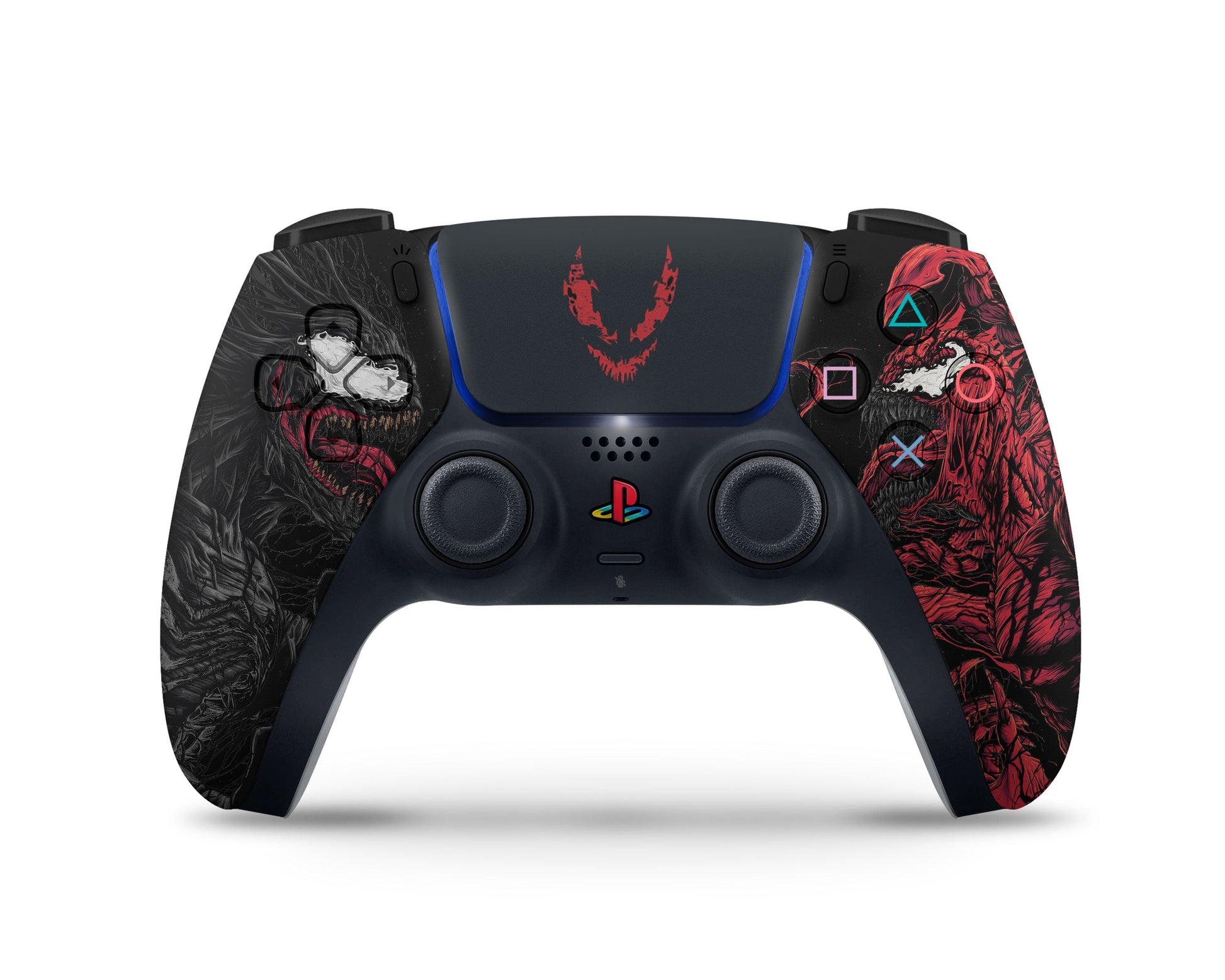 Lux Skins PS5 Black Venom vs Carnage PS5 Skins - Pop culture Comics Skin