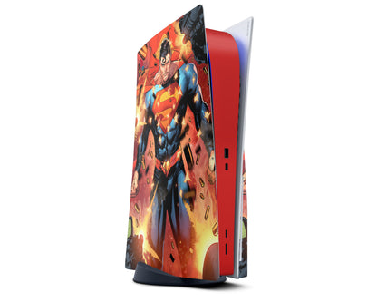 Lux Skins PS5 Superman Cartoon PS5 Skins - Pop culture Comics Skin