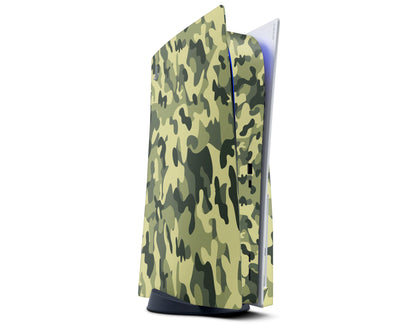 Lux Skins PS5 Green Camo PS5 Skins - Pattern Camo Skin